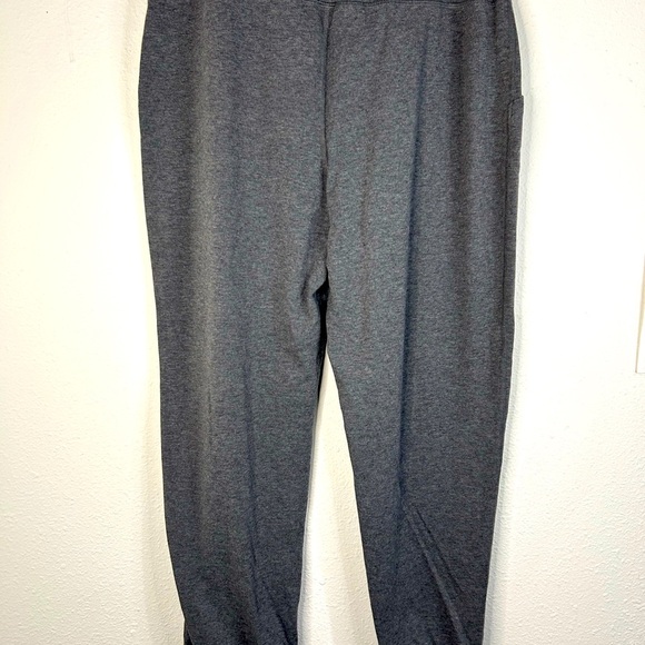Rainbeau Women’s Size Large Gray Stretch Joggers Drawstring Waist Cuffed Pants - Picture 7 of 8